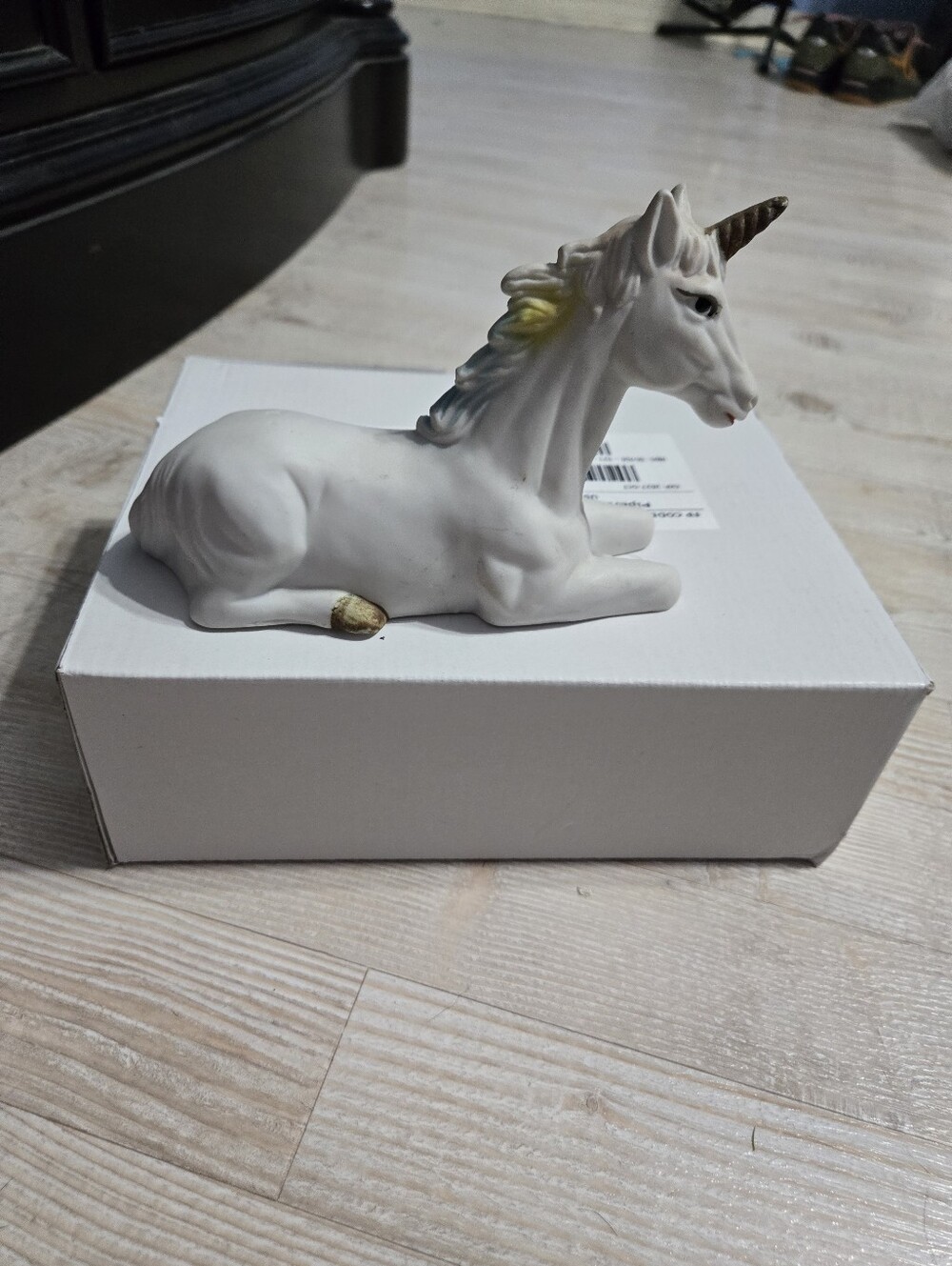 Vintage Ceramic Unicorn Figurine - Picture 3 of 5